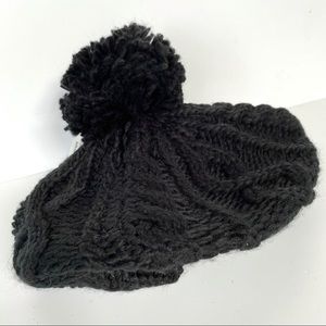 🆕 NWT Steve Madden Black Knit Hat